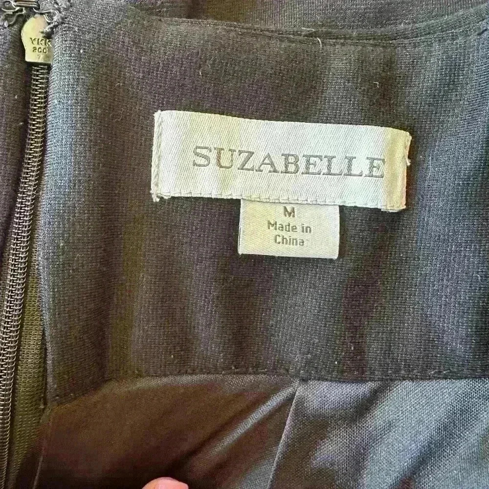 Suzabelle Black Fully Lined Pencil skirt with pockets- Size Medium - Picture 4 of 7
